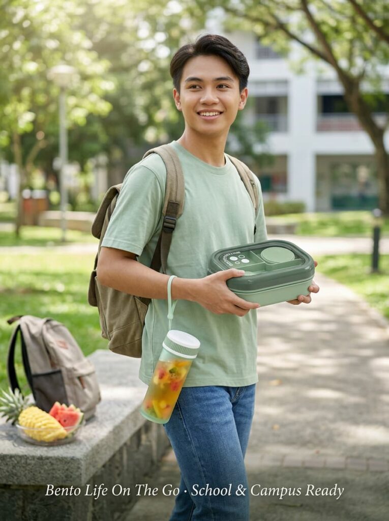 B2B bulk wholesale portable bento boxes and on-the-go water bottles for the student market. Factory-direct supply, low MOQ, and custom branding services by Kaiteng Daily, Yiwu China.